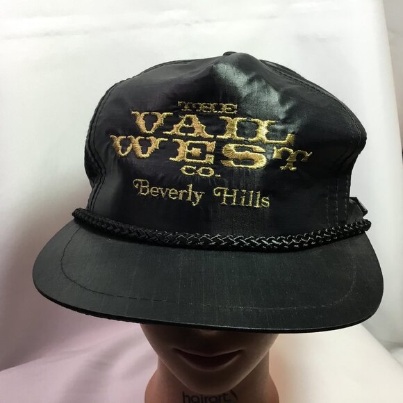 RARE VINTAGE Vail West Beverly Hills Nylon Bump Bonnets Ski Headwear Hat EUC - Picture 1 of 4